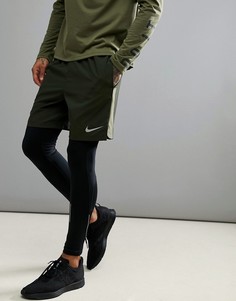 Шорты цвета хаки Nike Running 856838-355 - Зеленый
