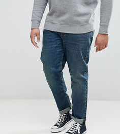 Темные джинсы слим ASOS PLUS - Синий