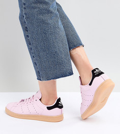 Розовые кроссовки на резиновой подошве adidas Originals Stan Smith - Розовый