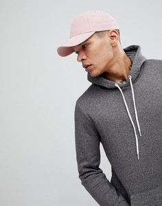 Бархатистая розовая бейсболка ASOS - Розовый
