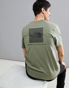 Зеленая футболка с логотипом на спине The North Face - Зеленый