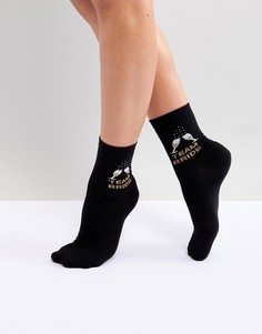 Носки ASOS DESIGN Team Bride - Черный