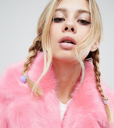 Набор из 2 резинок для волос с помпонами ASOS DESIGN - Мульти