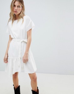 Платье с поясом AllSaints - Белый