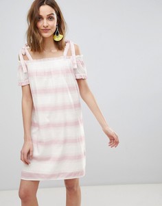 Платье в полоску с вырезами на плечах Vero Moda - Мульти