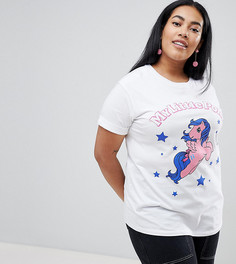 Футболка с принтом My Little Pony ASOS DESIGN Curve - Белый