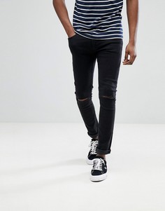 Джинсы скинни с рваной отделкой Jack &amp; Jones Intelligence - Черный