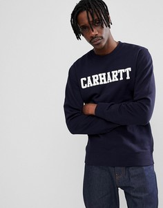Темно-синий свитшот Carhartt WIP College - Темно-синий