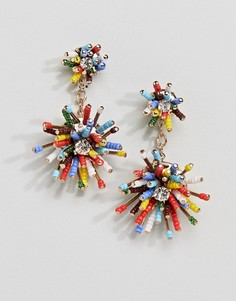 Серьги-подвески ASOS Rio - Золотой