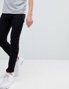 Черные выбеленные джинсы с напылением ASOS - Черный