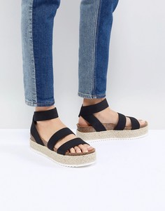 Шлепанцы на плоской платформе Steve Madden Kimmie - Черный