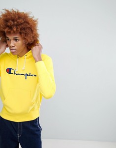 Желтый худи с большим логотипом Champion - Желтый