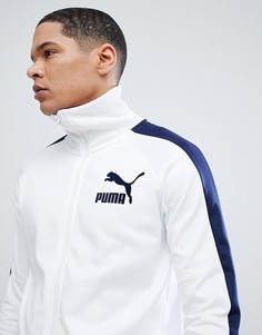 Белая спортивная куртка в винтажном стиле Puma T7 57498506 - Белый