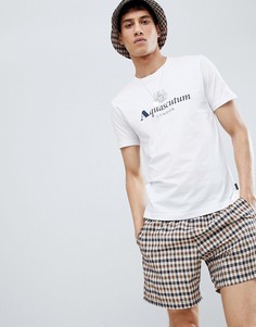 Белая футболка с логотипом Aquascutum - Белый