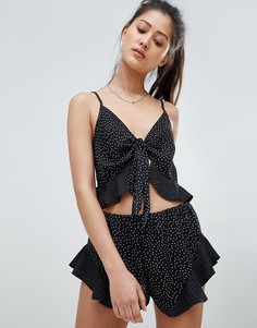 Пижамный комплект с шортами ASOS DESIGN - Черный