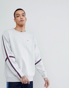 Серый меланжевый свитшот свободного кроя Tommy Jeans Capsule Icon - Серый
