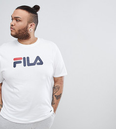 Белая футболка с крупным логотипом Fila Black Line PLUS - Белый