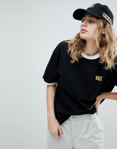 Черная футболка с логотипом VFILES - Черный