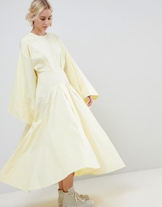 Платье‑кимоно миди ASOS WHITE - Желтый