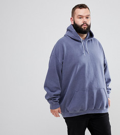 Oversize-худи Reclaimed Vintage Inspired PLUS - Темно-синий