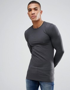 Черный обтягивающий лонгслив ASOS DESIGN - Черный