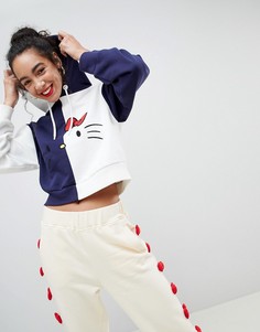 Укороченный худи колор блок Hello Kitty x ASOS - Мульти