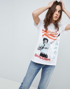 Футболка с принтом ASOS DESIGN Lionel Richie - Кремовый
