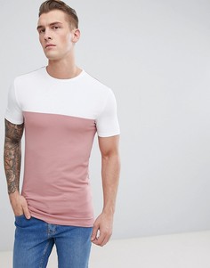Удлиненная облегающая футболка ASOS DESIGN - Мульти