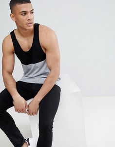 Майка-борцовка с контрастной вставкой и карманом ASOS DESIGN - Мульти