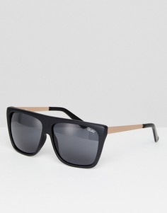 Черные квадратные солнцезащитные очки Quay Australia OTL II - Черный
