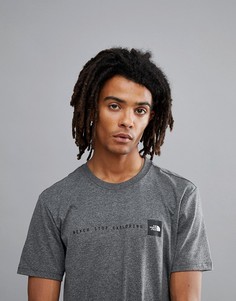 Серая футболка с логотипом The North Face - Серый