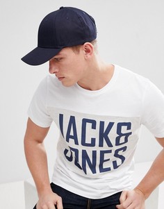 Темно-синяя минималистская бейсболка Jack &amp; Jones - Темно-синий