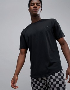 Черная удлиненная футболка ASOS 4505 Quick Dry - Черный