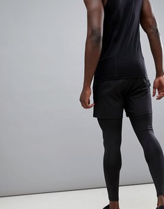 Черные спортивные шорты средней длины ASOS 4505 - Черный