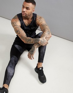 Спортивные леггинсы с камуфляжным принтом ASOS 4505 - Черный