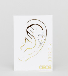 Серьги-кольца ASOS DESIGN - Серебряный