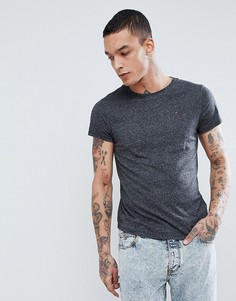 Темно-серая футболка с логотипом Tommy Jeans - Темно-синий