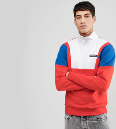 Красный свитшот колор блок с молнией ellesse - Красный