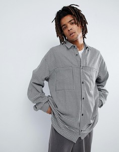 Свободная рубашка в клеточку Mennace - Белый