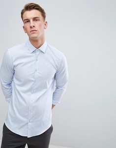 Рубашка зауженного кроя в полоску Calvin Klein - Синий