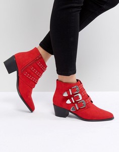 Ботинки в стиле вестерн Miss Selfridge - Красный