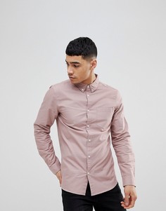 Розовая оксфордская рубашка New Look - Розовый