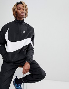 Черная куртка на молнии с большим логотипом Nike AJ2696-010 - Черный