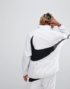 Белая куртка на молнии с крупным логотипом-галочкой Nike Vaporwave AJ2696-100 - Белый