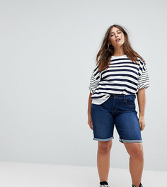 Моделирующие джинсовые шорты с отворотами Levis Plus - Синий