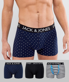 Набор из 3 боксеров-брифов с принтом Jack &amp; Jones - Мульти