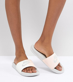 Розовые шлепанцы Nike Benassi - Розовый