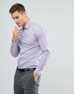 Сиреневая рубашка зауженного кроя Calvin Klein - Фиолетовый
