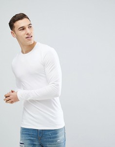 Белый обтягивающий лонгслив River Island - Белый