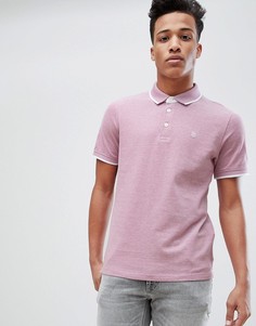 Футболка-поло с кантом Jack &amp; Jones - Красный